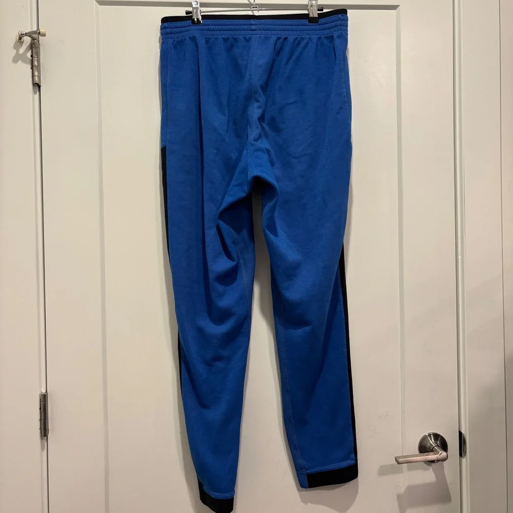 Nike LeBron James Therma-FIT Basketball Sweatpants Blue Black Mens Large